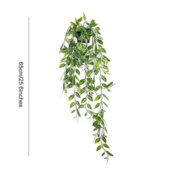 3-Pack Artificial Hanging Plants in Pots – Faux Trailing Eucalyptus & Ivy for Indoor Home Decor