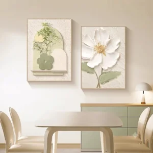 Cream Style Restaurant Decorative Painting Abstract