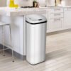 50L Automatic Motion Sensor Dustbin – Touchless Stainless Steel Kitchen Trash Can & Waste Bin