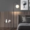 Modern Minimalist 3-Color LED Floor Lamp – Matte Black Standing Reading Light for Living Room & Bedroom