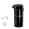 Automatic Foaming Soap Dispenser - Black AX227 Black automatic touchless soap dispenser model AX227 with USB-C cable and wall bracket on a clean white background